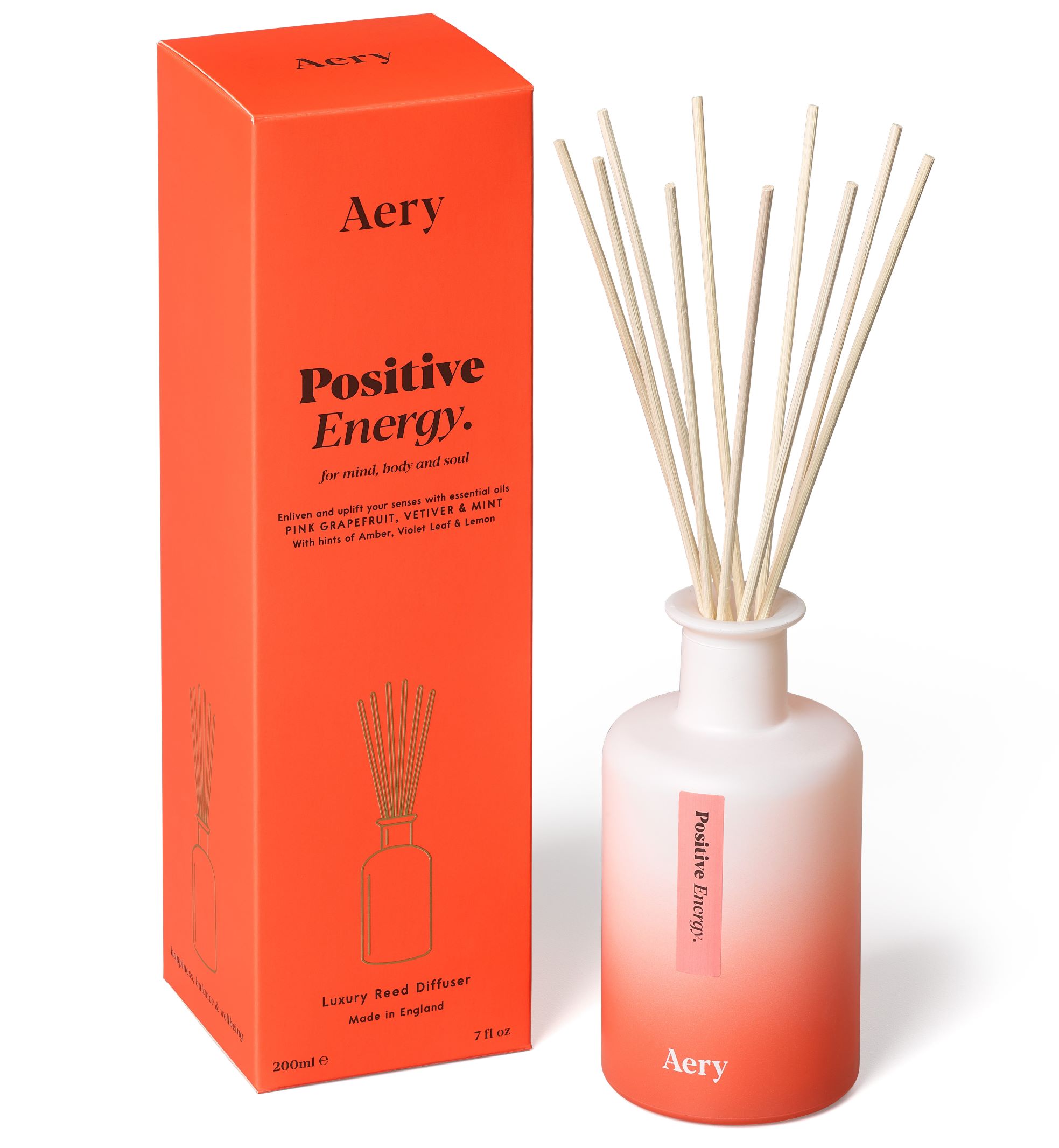 Aery Positive Energy Aromatherapy Reed Diffuser