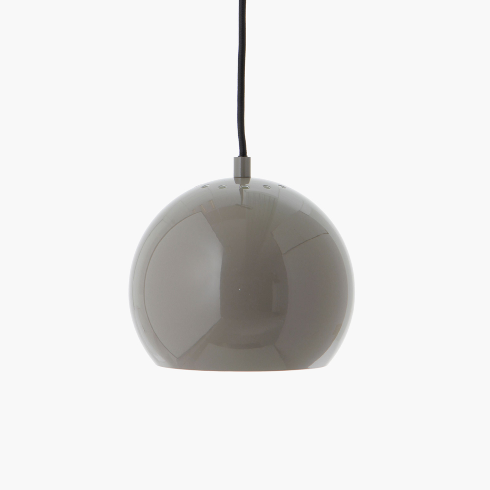 Frandsen Lamp Ball 18 cm Pendant - Glossy Warm Grey