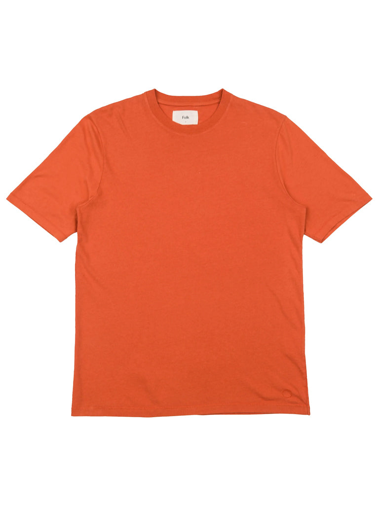 Contrast Sleeve T-shirt In Copper