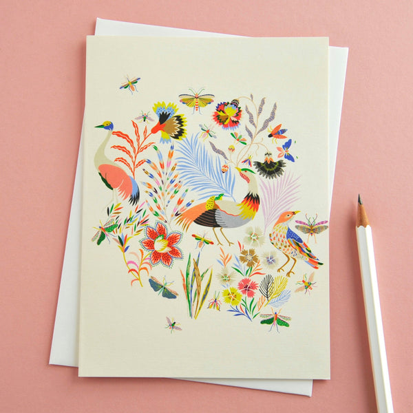 Elvira Van Vredenburgh Designs Card Birds In Wonderland