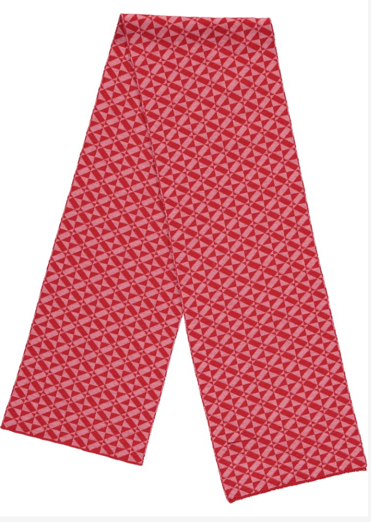 Pink and Red Tile Scarf