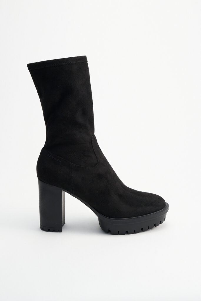 CPH824 Vegan Boot In Black Suede