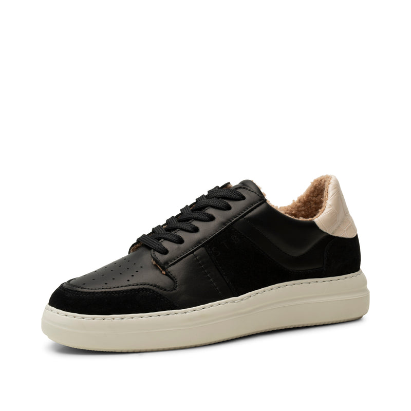 Black Valda Court Trainer Sneakers