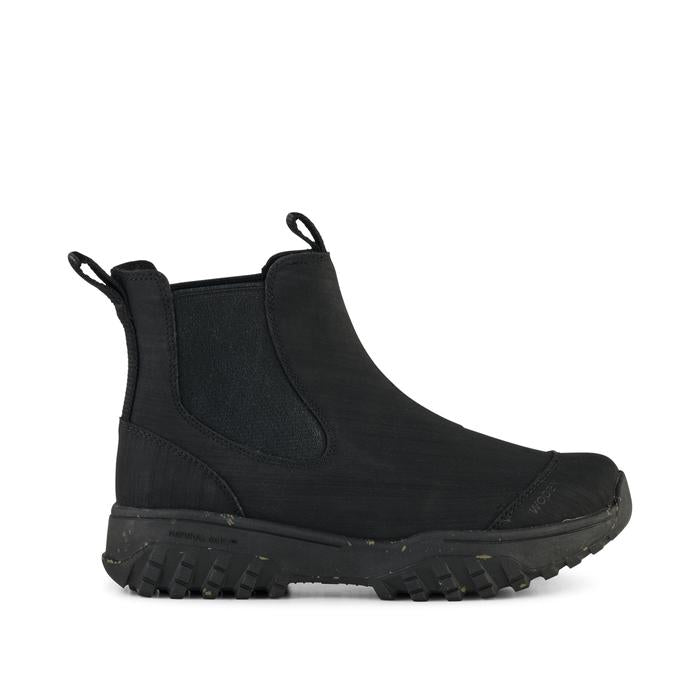 Black Magda Rubber Track Boots