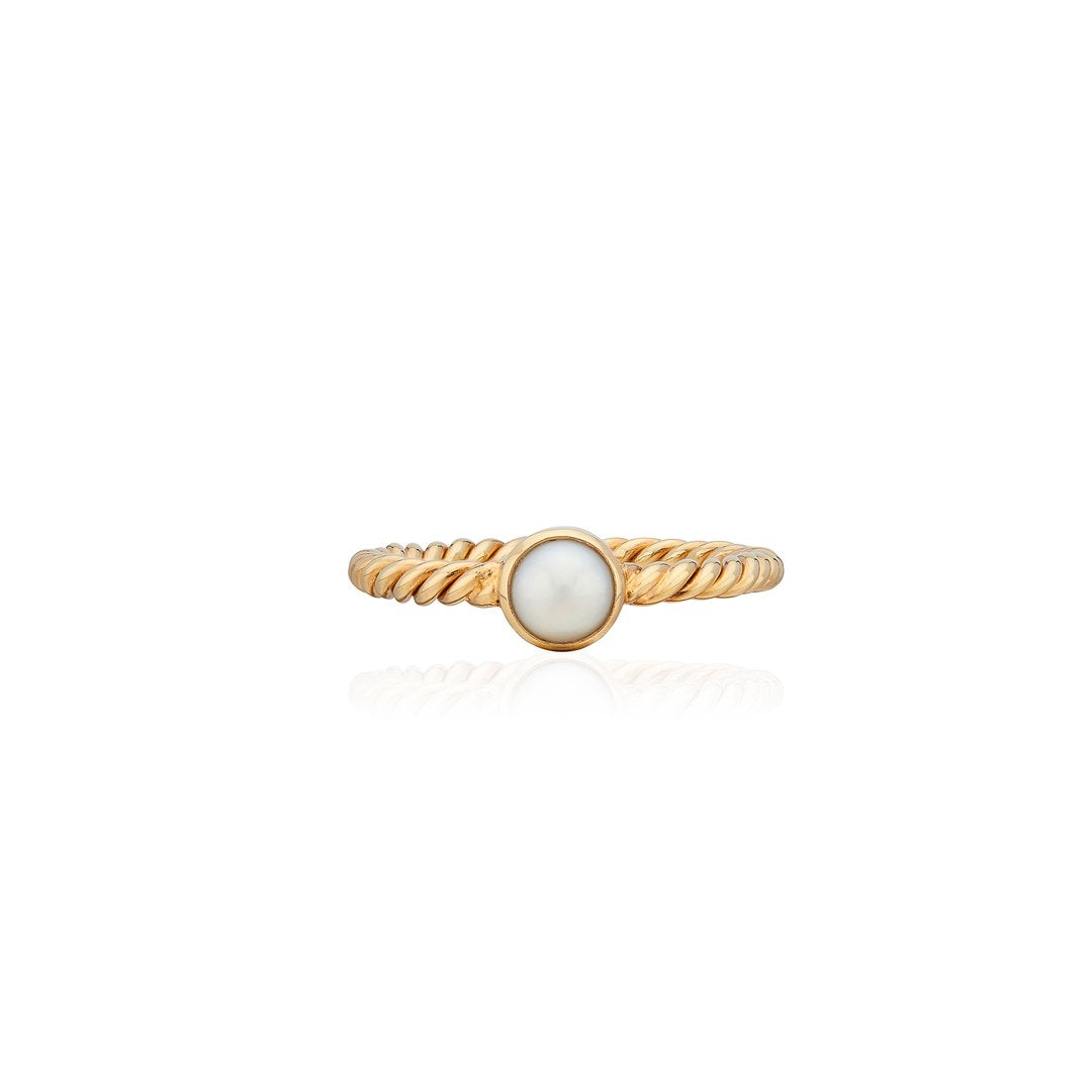 Anna Beck Pearl and Twisted Rg 10193 Gpl Ring