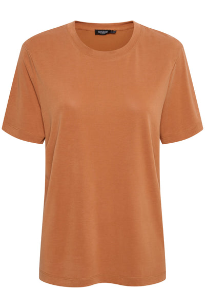 Soaked in Luxury  Slcolumbine Amber Brown Loose Fit T-shirt