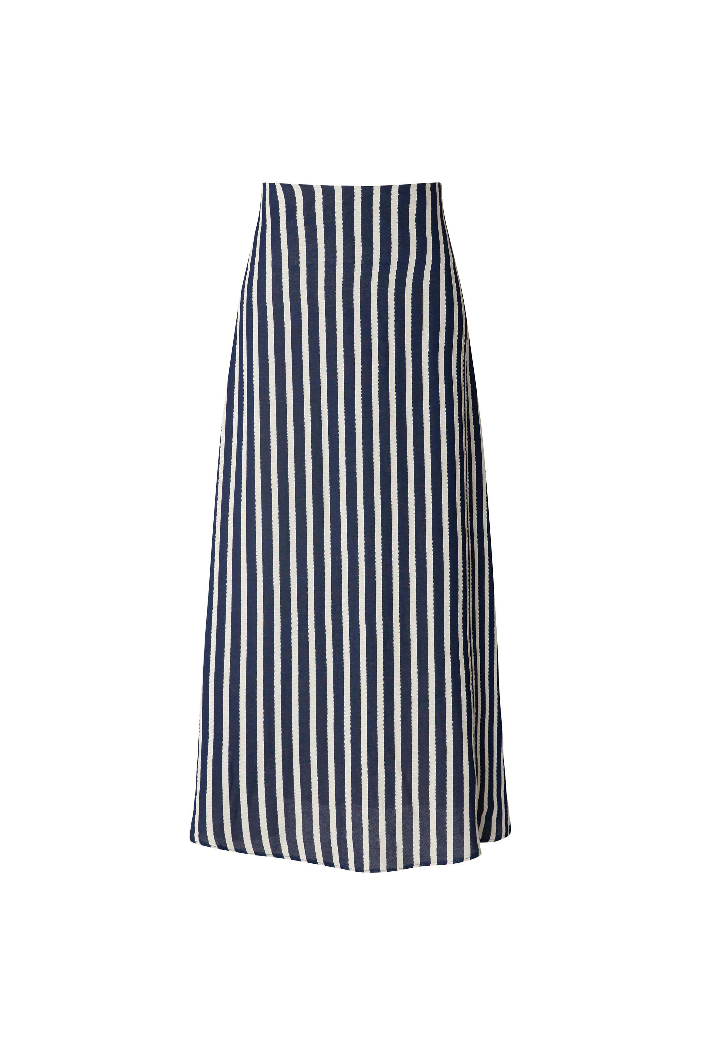 Vinny Striped A-line Skirt