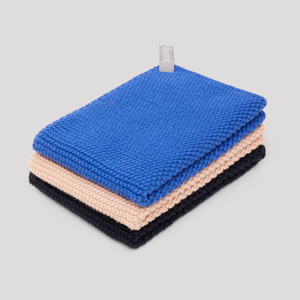 Reusable Dishcloths: Blue Mix