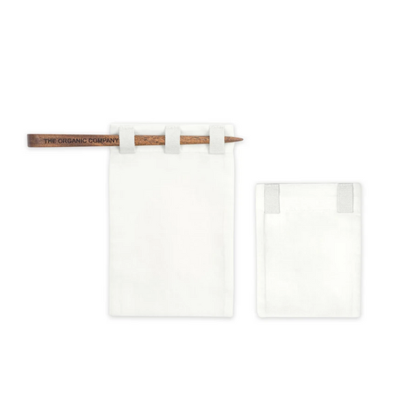 Organic Cotton Reusable Tea Bags Set Of 2