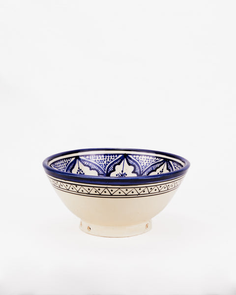 Layou Craft Moroccan Bowl - Blue & White 18cm