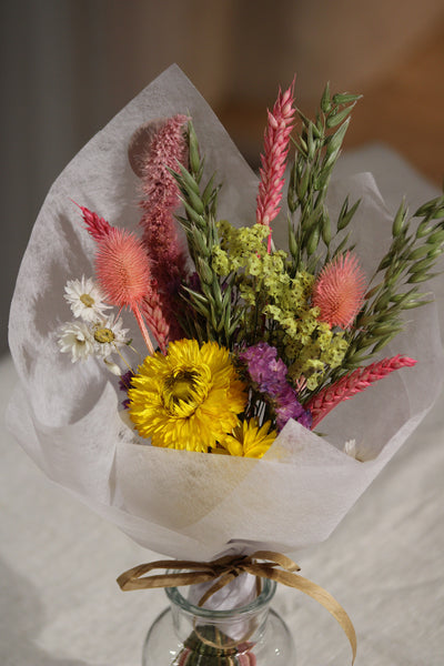 Summer Brights Dried Flower Bouquet