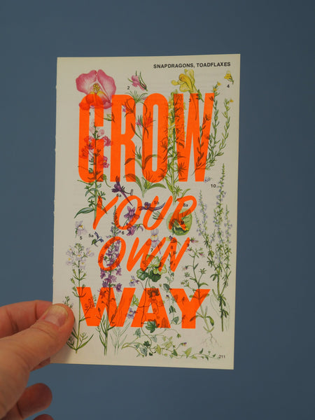 Basil and Ford Grow Your Own Way Screen Print