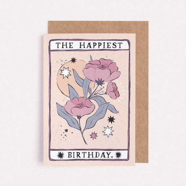 Sister Paper Co Tarot Flower Birthday Card