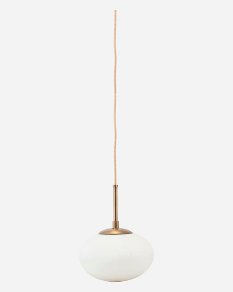 House Doctor Lamp, Opal, White H:17cm