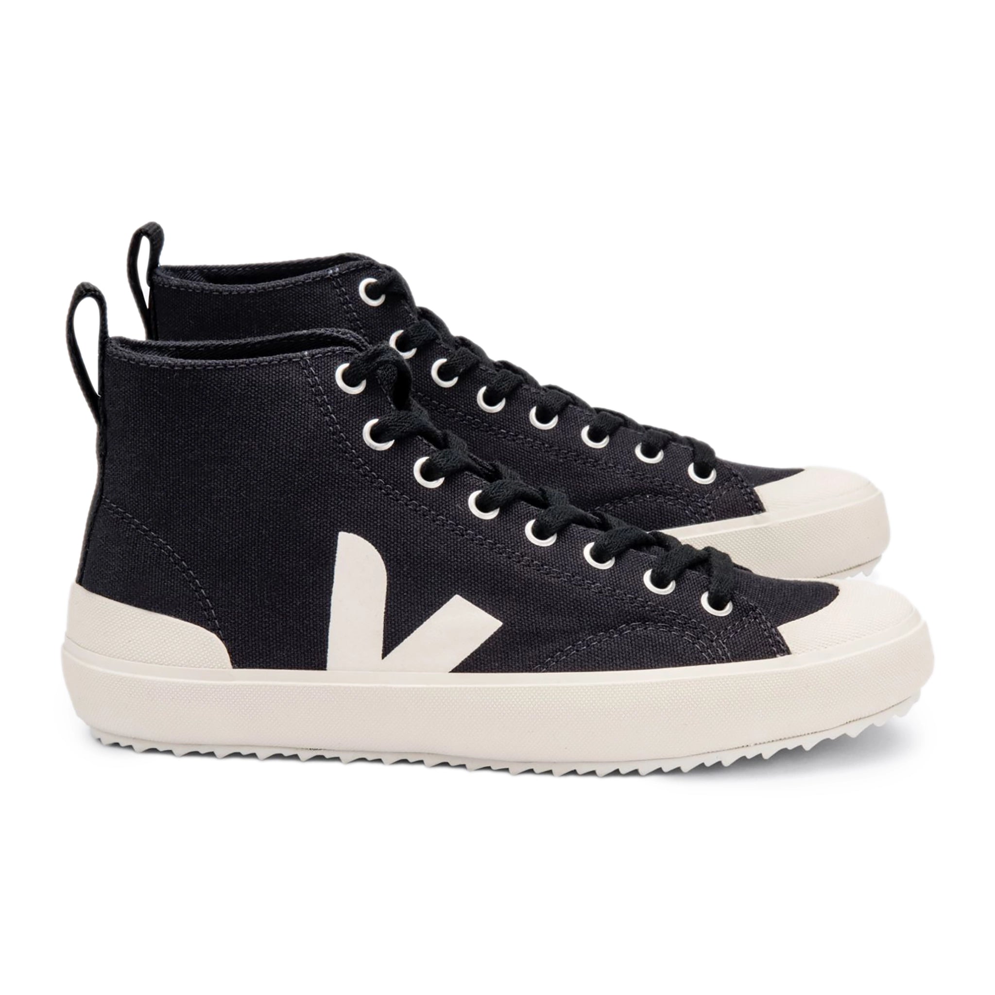 Nova High Top Canvas Trainer - Black Pierre