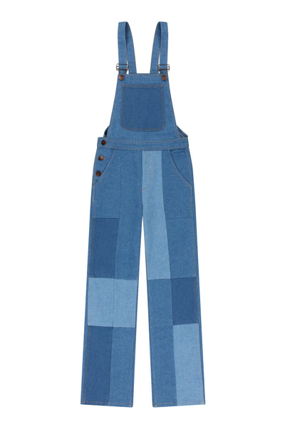 Suki Dungaree Denim Panels