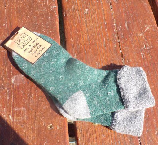 Cosy Cuff Heart Socks