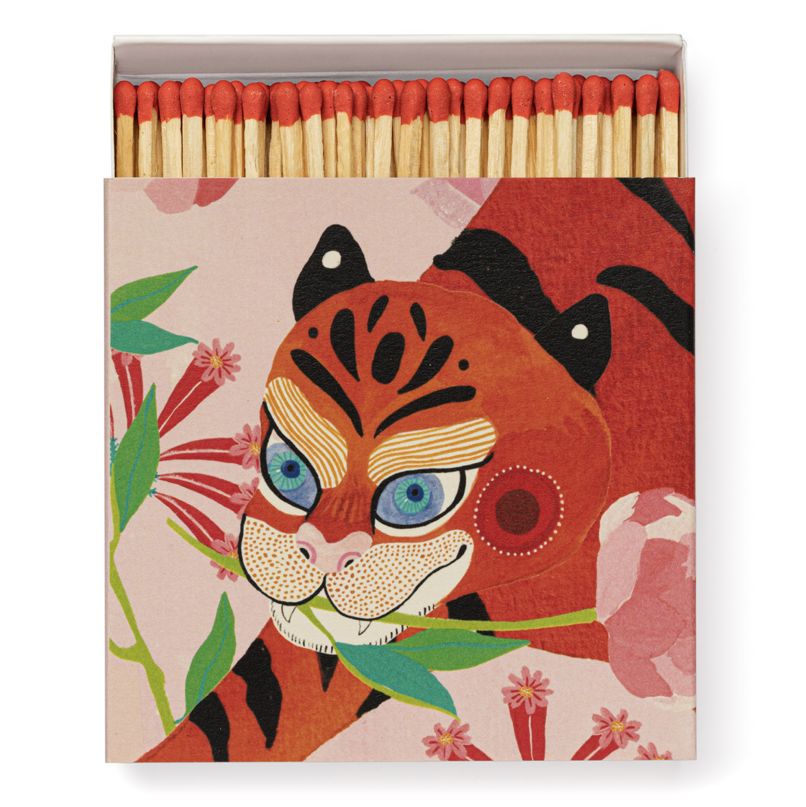 Archivist Luxury Matches - Tiger with Peony