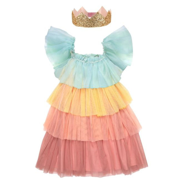 Meri Meri Rainbow Ruffle Princess Dress Up 5-6 Yrs