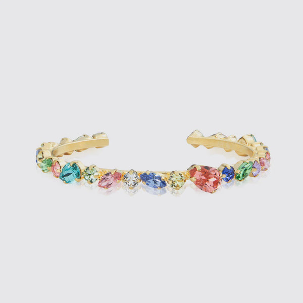 Antonia Bangle Gold - Rainbow Combo