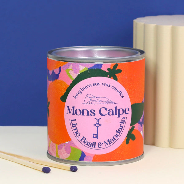 Mons Calpe Lime, Basil And Mandarin Soy Candle
