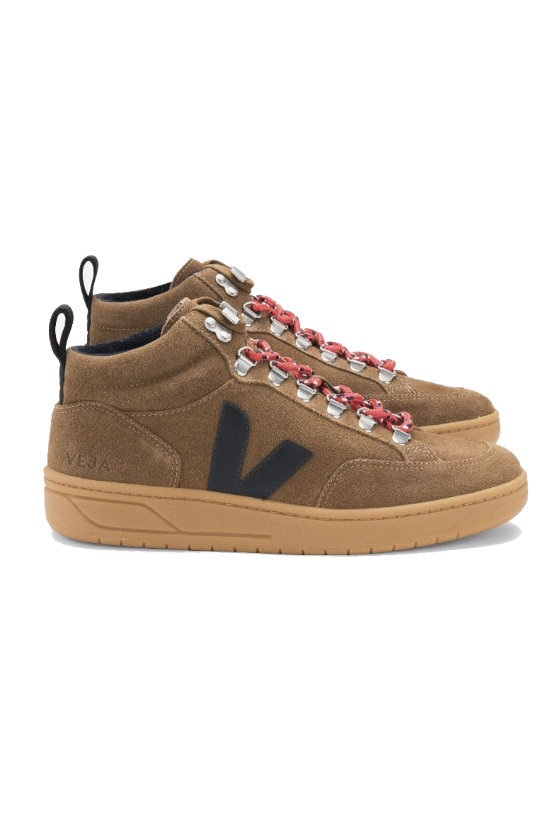 Roraima Suede High Top Trainers - Brown Black