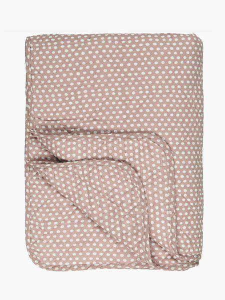 Spot Quilt - Pink/cream