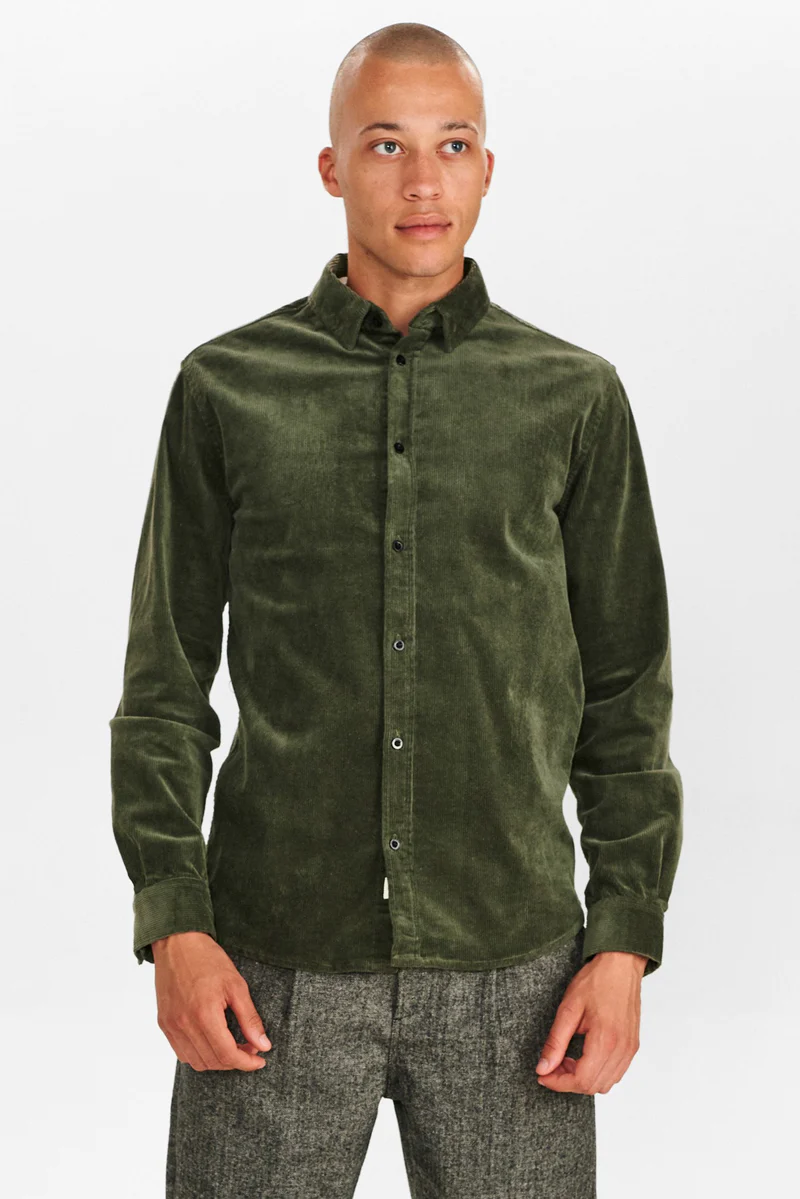 Forest night Akleif Corduroy Shirt 900870 4084