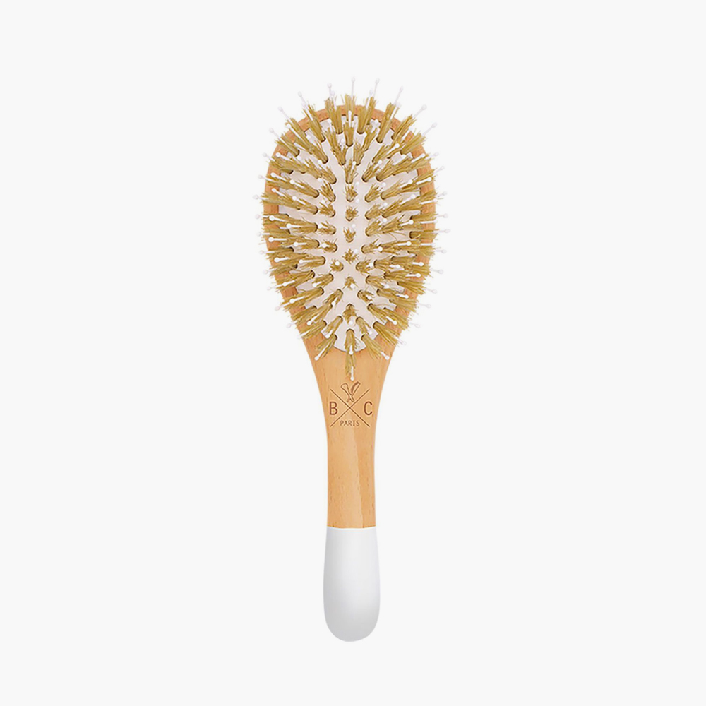 Bachca Detangling + smoothing Travel Hair Brush - Boar & Nylon bristles 