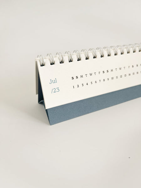 : 2023 Mini Desk Calendar - Blue