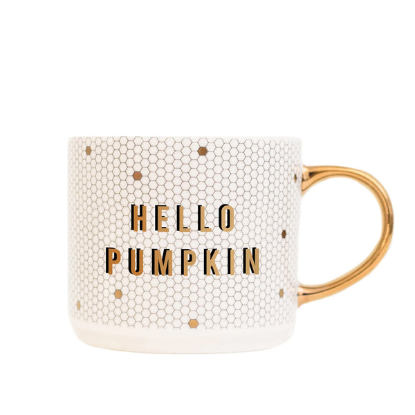 Hello Pumpkin Tile Coffee Mug