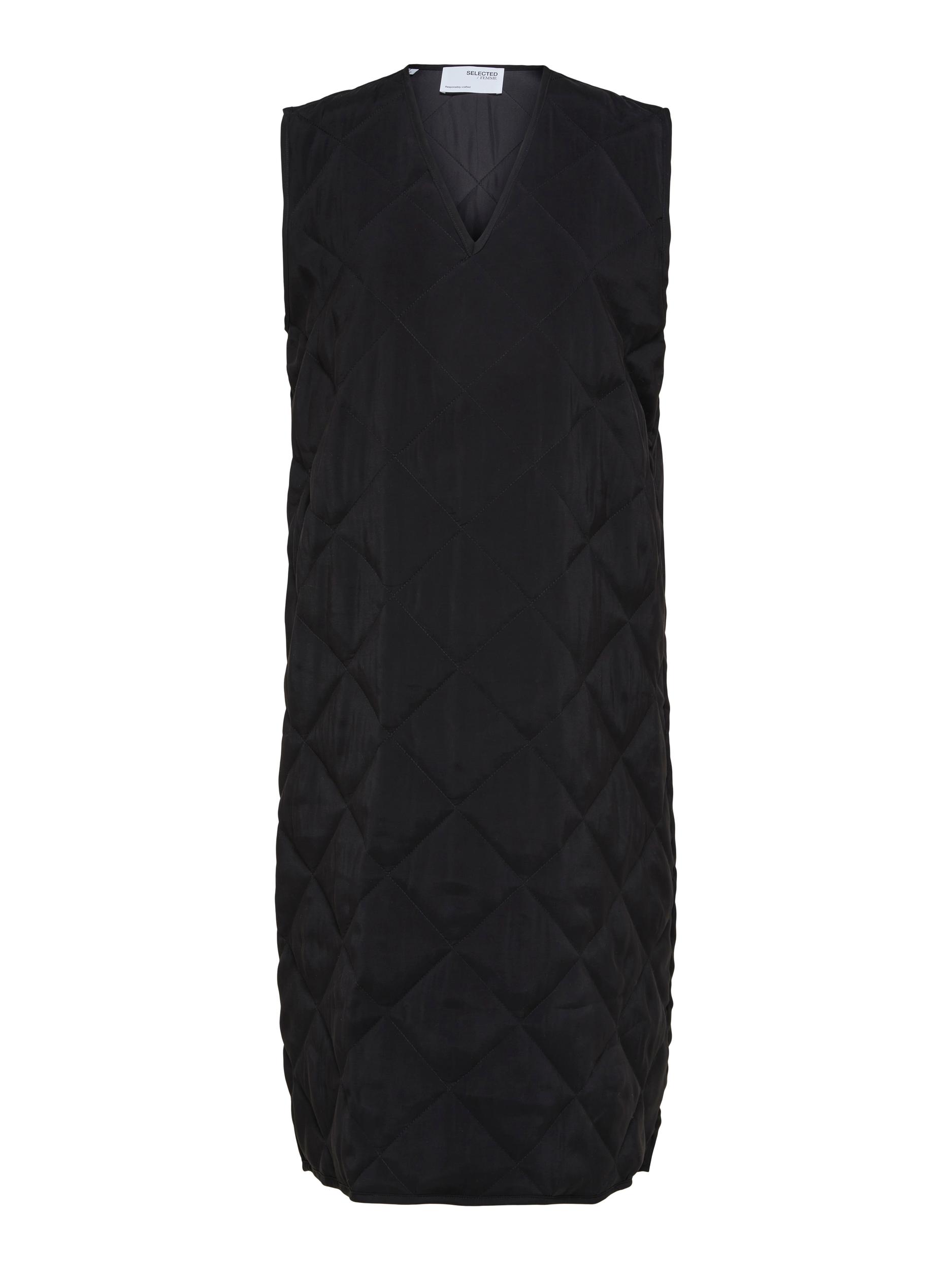 selected-femme-pilipa-midi-dress-black