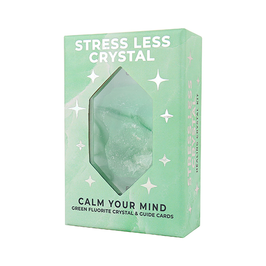 Gift Republic Stress Less Green Fluorite Crystal Kit