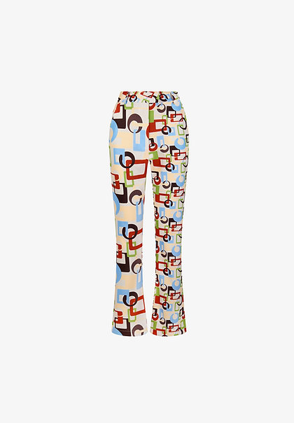 House of Sunny We Are The Champion Pants - Multi Print 