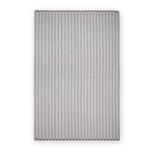 Broste Copenhagen Lamel Rug Cotton Blue/Grey 140 x 200cm