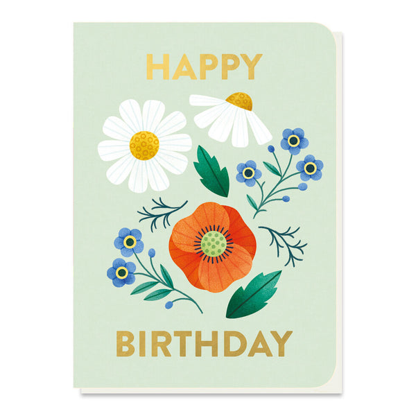 Stormy Knight Wildflowers Birthday - Seed Stick Card