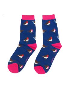 Multicolour Robins Socks Navy