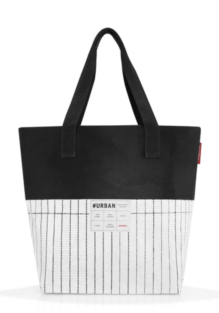 Reisenthel  48 x 40 cm Black and White Urban Shoulder Bag