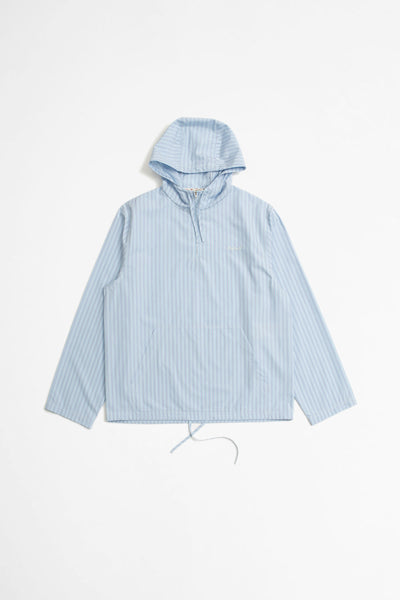 Long-sleeved Hooded Overshirt Cobalt