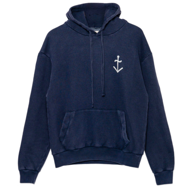 Matias Navy + Ecru Logo Logo Sweatshirt