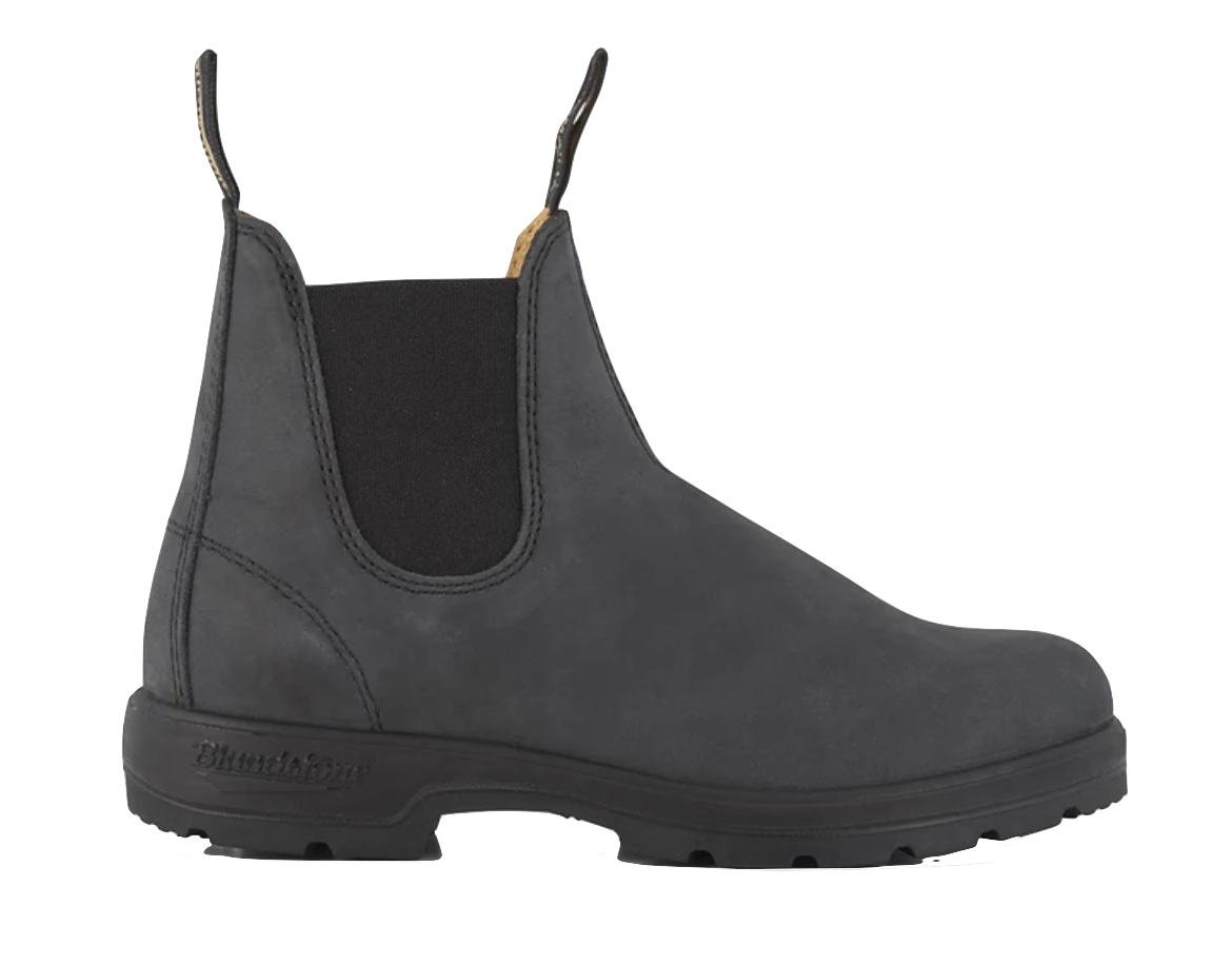 Blundstone | #587 Rustic Black Leather Chelsea Boots