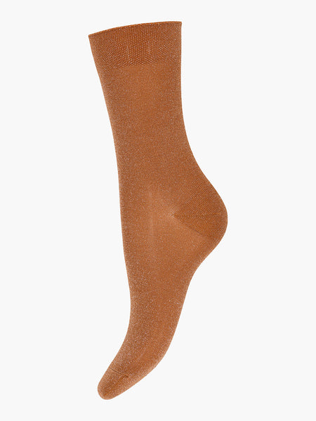 Pernille Glitter Ankle Socks - Meerkat