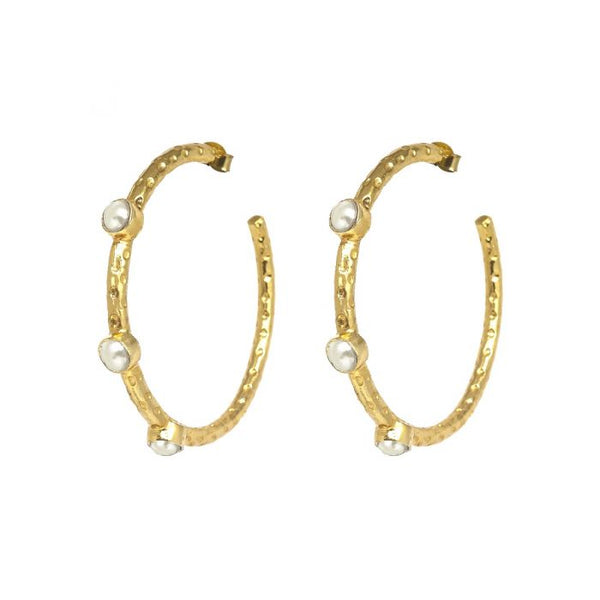 Freshwater Pearl Cruise Hoop Earrings