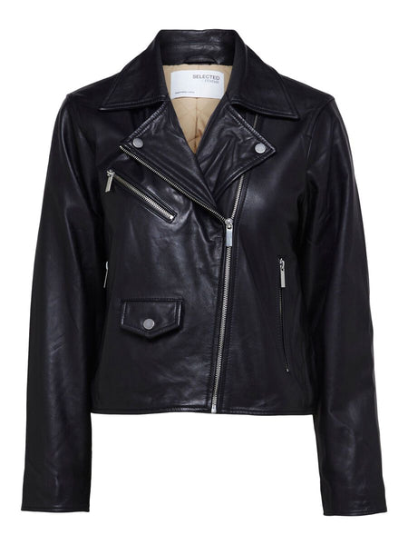 Selected Femme Black Lara Biker Jacket