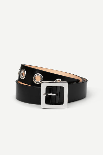 Black Fera Leather Belt