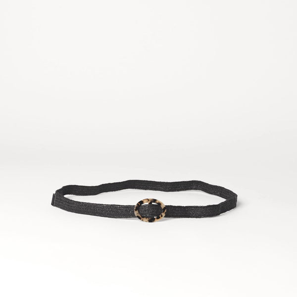 Black Zia Solid Belt