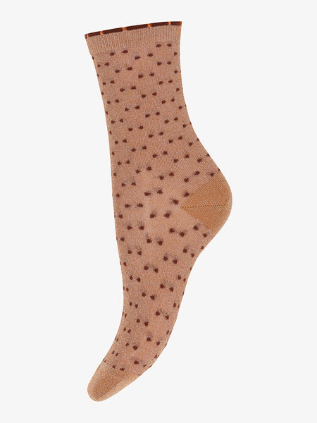 Bea Ankle Socks - Tawny Brown