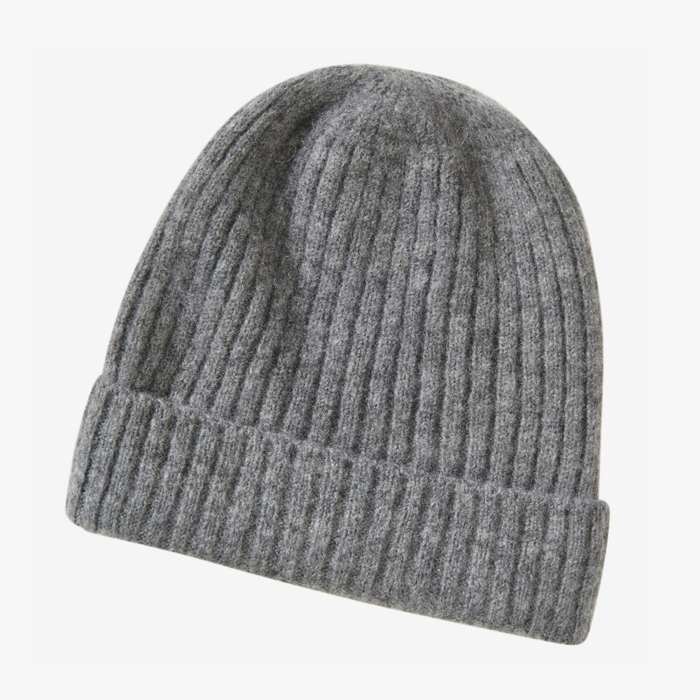 Pur Schoen Soft Beanie Made from Cashmere Wool - Anthracite