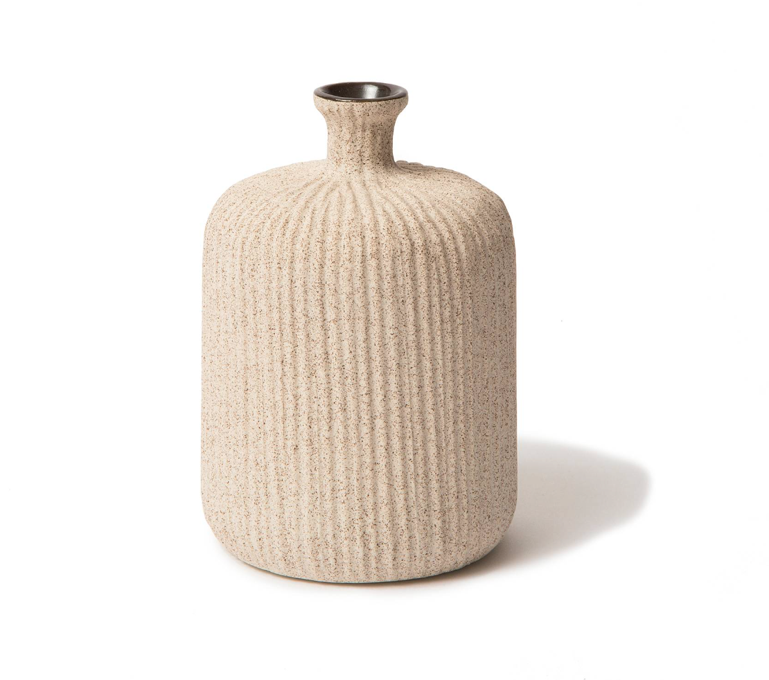 Medium Bottle Sand Stripe Vase