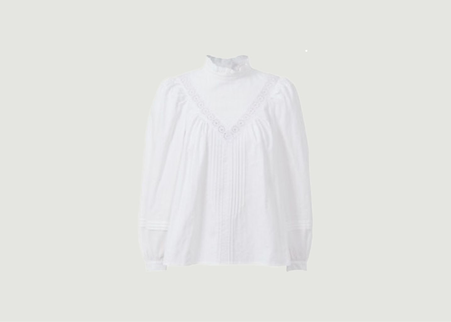 See by Chloé Organic Cotton Blouse Victorian Style